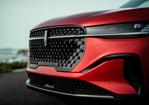 The sleek grille of a 2024 Lincoln Nautilus® SUV with the available Jet Appearance Package makes a bold statement. | Duncan Lincoln in Blacksburg VA